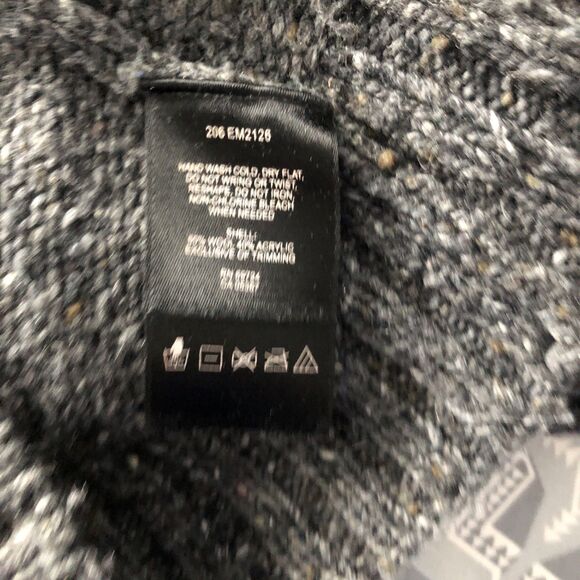 Vintage Columbia Sz XL Wool Sweater Men’s Gray Quarter Zip Fisherman Grandpa - Picture 9 of 9